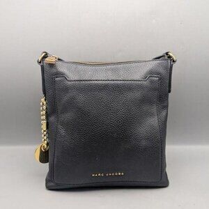 Marc Jacobs Black Pebbled Leather Crossbody Bag